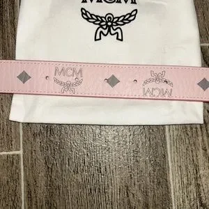 MCM | Accessories | Women Mcm Pink Belt Size Us M | Poshmark display picture 1